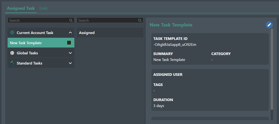 Assign Task Group Template